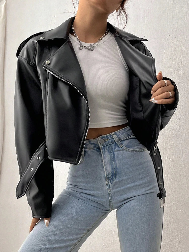 Heritage Lapel Leather Jacket