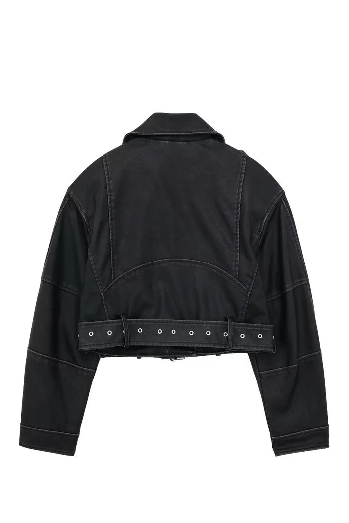 Heritage Lapel Leather Jacket