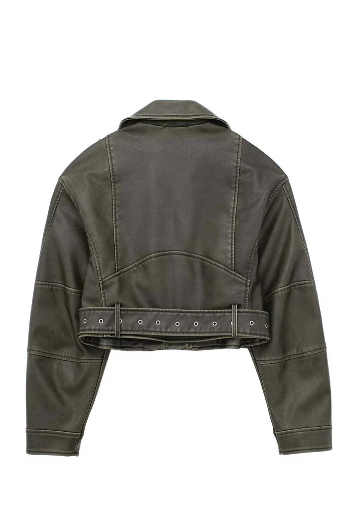 Heritage Lapel Leather Jacket