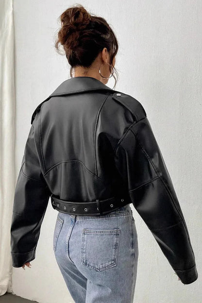 Heritage Lapel Leather Jacket